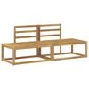 vidaXL Buiten Eind Sofa 2 Stuk Wit 182,5 x 63 x 73 cm