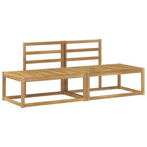 vidaXL Buiten Eind Sofa 2 Stuk Wit 182,5 x 63 x 73 cm