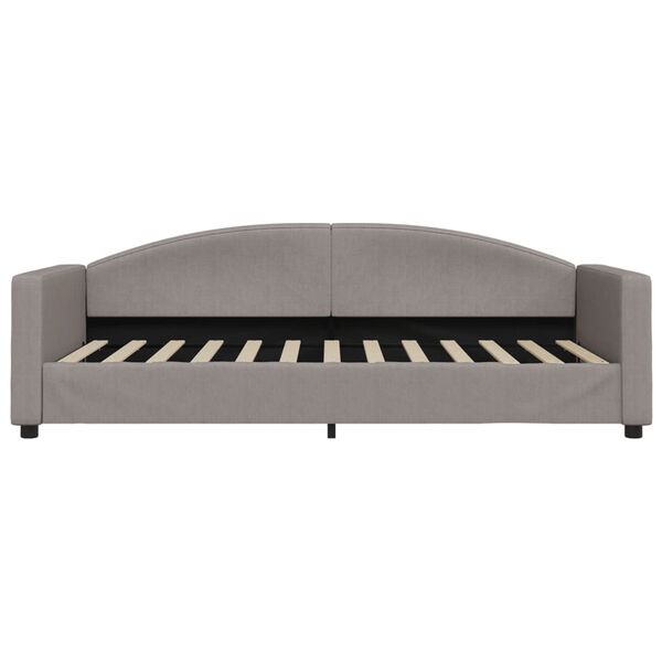 vidaXL Slaapbank 90x200 cm stof taupe