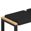 vidaXL Bankkussen 4 st Kunstleer Zwart Diepte 35 cm