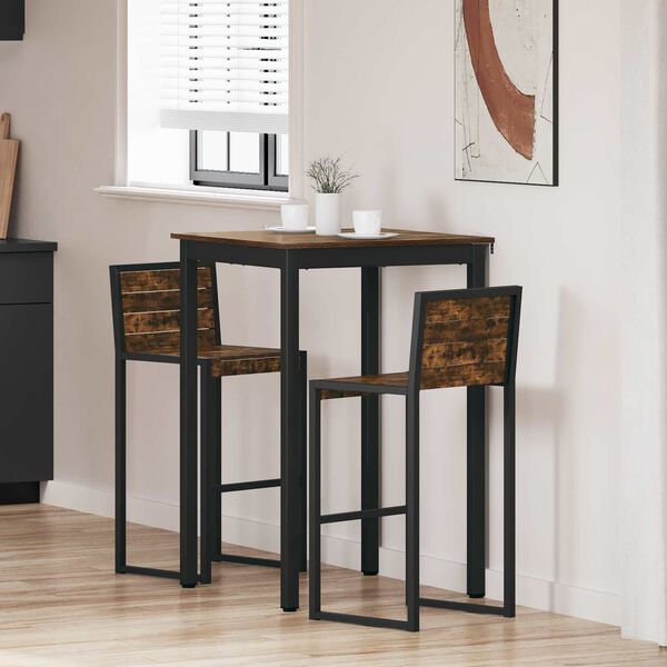 vidaXL Eettafels Bewerkt hout