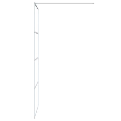 vidaXL Inloopdouchewand 90x195 cm transparant ESG-glas wit