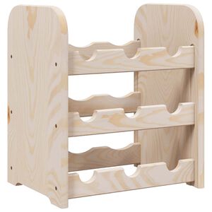 vidaXL Wijnrek 33x25x37 cm massief grenenhout
