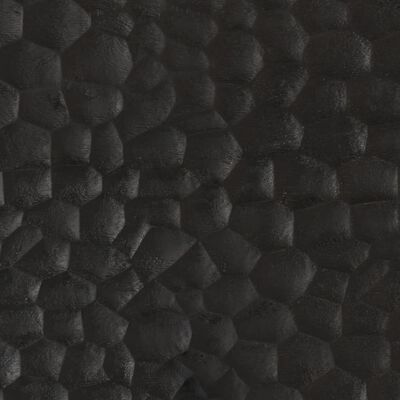 vidaXL Nachtkastje 50x33x60 cm massief mangohout zwart