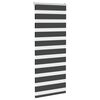 vidaXL Zebra rolgordijn 60x100 cm stofbreedte zwart 55,9 cm