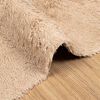 vidaXL Hoogpolig vloerkleed NAVARRA 240x240 cm polyester beige
