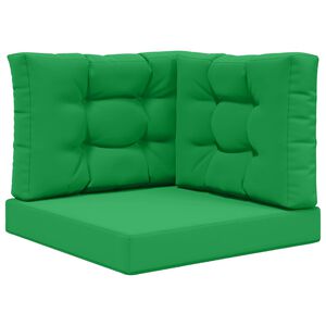 vidaXL Buiten bankkussen 3 pcs Groen Polyester