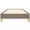 vidaXL Bedframe zonder matras 90x200 cm stof taupe