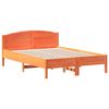 vidaXL Bedframe zonder matras massief grenenhout wasbruin 120x190 cm