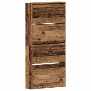 vidaXL Schoenenkast 80 x 21 x 163,5 cm Bewerkt hout Oudhout