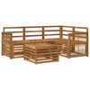vidaXL Buiten bankenset 5 st Naturel Polyester
