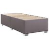vidaXL Boxspring met matras kunstleer grijs 100x200 cm