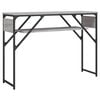 vidaXL Wandtafel met schap 105x30x75 cm bewerkt hout grijs sonoma