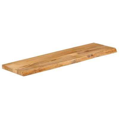 vidaXL Tafelblad met natuurlijke rand 100x30x2,5 cm massief mangohout