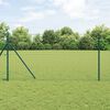 vidaXL Hek met Paal Groen 1,2 x 25 m Staal en PVC