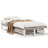 vidaXL Bedframe zonder matras massief grenenhout wit 140x200 cm