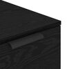vidaXL Bureaukast Zwart eiken 33 x 50 x 75 cm Bewerkt hout