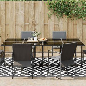 vidaXL Buitenkleed ARAKIL 190x290 cm PP wit en zwart