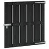 vidaXL Tuinpoort 100 x 100 cm WPC en Aluminium Zwart