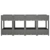 vidaXL Plantenbak verhoogd 160x40x71 cm polypropeen