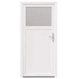 vidaXL Zij-ingangsdeur Wit 88 x 198 cm PVC