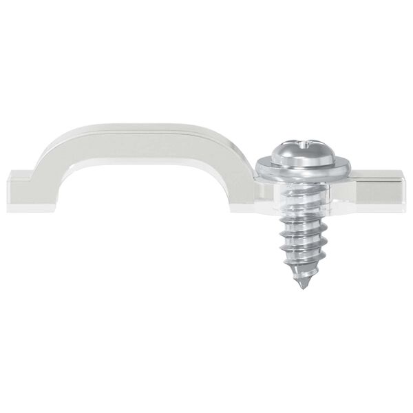 vidaXL LED Strip Clips 2 pcs Doorzichtig 23,8 x 7,3 x 4,3 mm