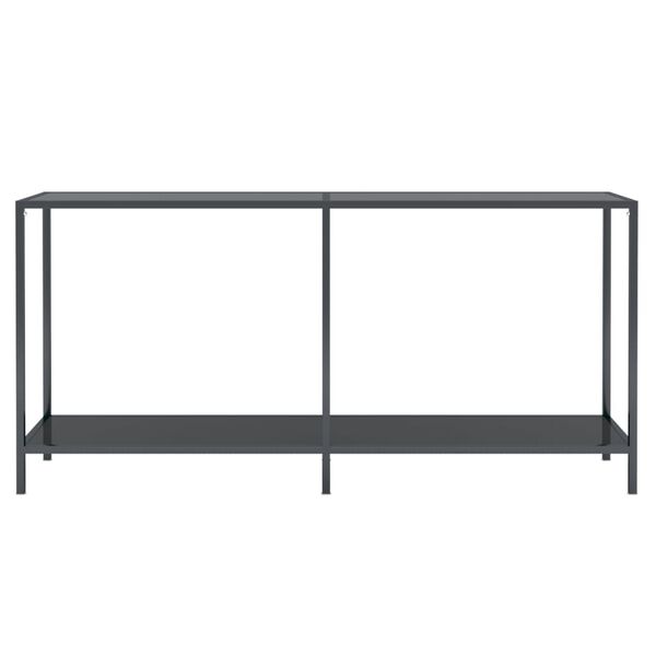 vidaXL Wandtafel 160x35x75,5 cm gehard glas zwart
