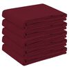 vidaXL Tafelkleed 5 st Ovaal Wijnrood 130 x 220 cm Polyester