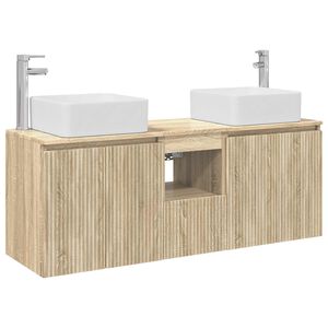 vidaXL Badkamerkastenset 3 st Sonoma Eiken 49,5 x 41 x 63 cm