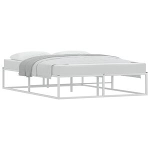 vidaXL Bedframe zonder matras 140x200 cm wit