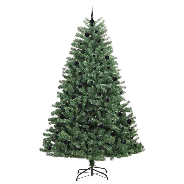 vidaXL Kunstmatige Inklapbare Kerstboom Groen 240 cm PVC en Metaal
