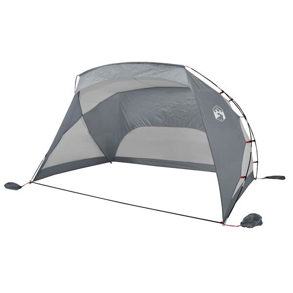 vidaXL Strandtent 274x178x170/148 cm 185T polyester grijs