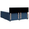 vidaXL Boxspring met matras stof blauw 200x200 cm