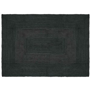 vidaXL Gebied Tapijt Donkergrijs 120 x 170 cm Jute