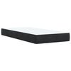 vidaXL Boxspring met matras fluweel zwart 100x200 cm