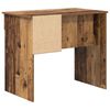 vidaXL Bureau met lade met plank Oud Hout 90 x 49 x 75 cm Bewerkt hout