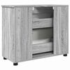 vidaXL Badkamer Kast met lade Grijs Sonoma 76,5 x 35 x 64 cm