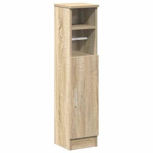 vidaXL Badkamerkast met rolhouder 20,5x22x90 cm sonoma eikenkleurig