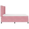 vidaXL Boxspringbed met LED-striplichten Roze 140 x 200 cm Fluweel