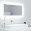 vidaXL Badkamerspiegel LED 90x8,5x37 cm acryl wit