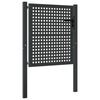 vidaXL Tuinpoort Antraciet 100x100 cm Staal
