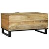vidaXL Salontafel Bruin en zwart 80 x 50 x 40 cm Massief acaciahout