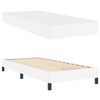 vidaXL Bedframe met matras Puur Wit 80 x 200 cm Stof