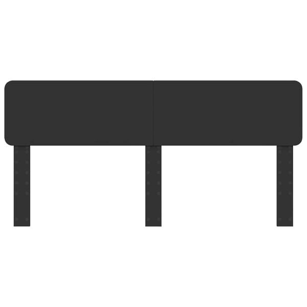 vidaXL Hoofdbord Zwart Eiken 200 cm Bewerkt hout