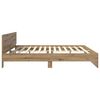 vidaXL Bedframe met hoofdeinde Artisan Eiken 180 x 200 cm Bewerkt hout