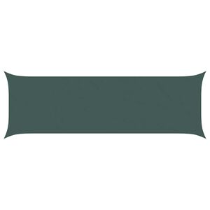 vidaXL Zonneschaduwzeil Donkergroen 2 x 6 m 100% Polyester Oxford