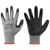 vidaXL Werkhandschoenen 24 st Grijs en zwart 7 / S Polyester
