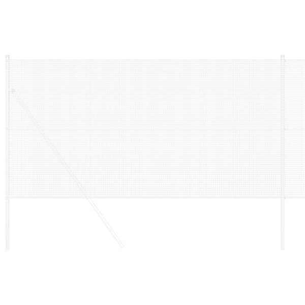 vidaXL Gelaste draadhek Zilver 1.5 x 10 m