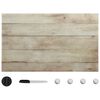 vidaXL Magneetbord wandgemonteerd 100x60 cm glas