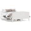 vidaXL Bedframe zonder matras massief grenenhout wit 150x200 cm